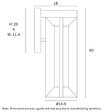 Telbix Brixon 40 Exterior Wall Lamp