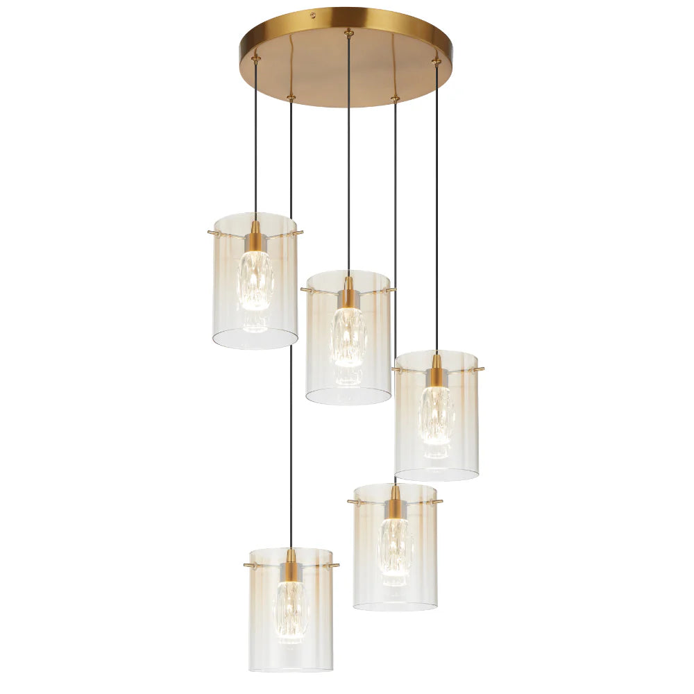 Telbix Crevil 5 Light Pendant