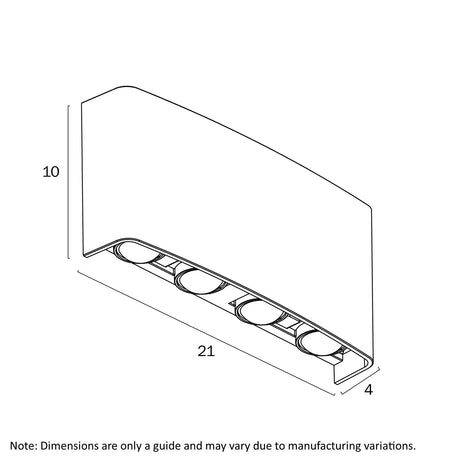 Telbix Eyvor 8 Light Wall Lamp