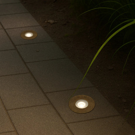 Telbix Halon 1W 24V Inground Light Antique Brass