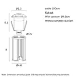 Telbix Halon 1W 24V Step Light Antique Brass