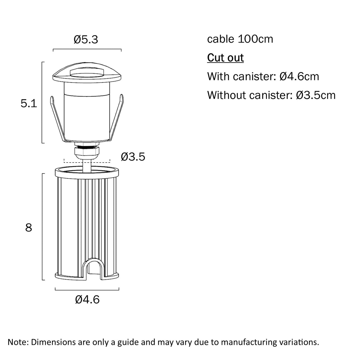 Telbix Halon 1W 24V Step Light Stainless Steel