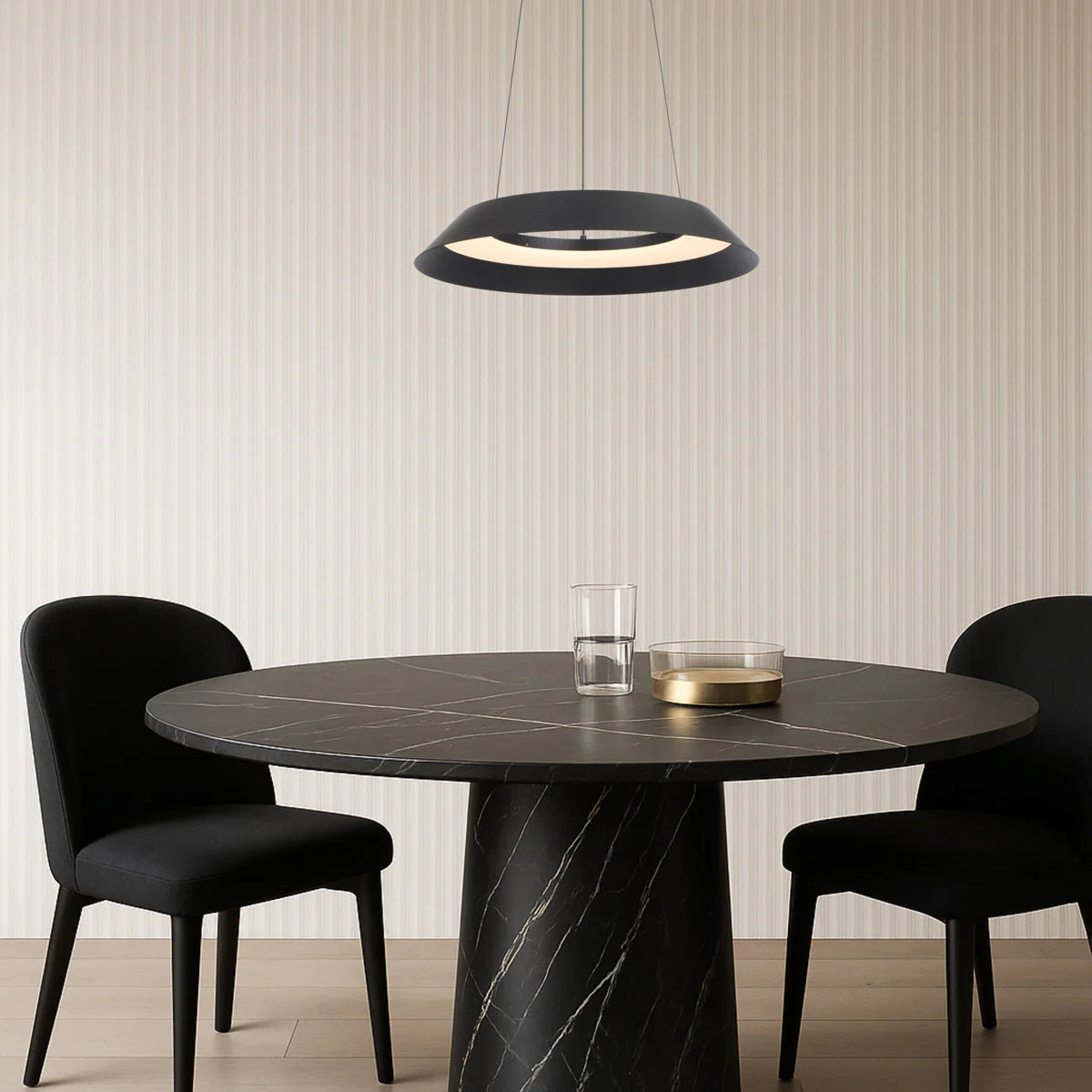 Telbix Hovin 43 Pendant styled in contemporary interior