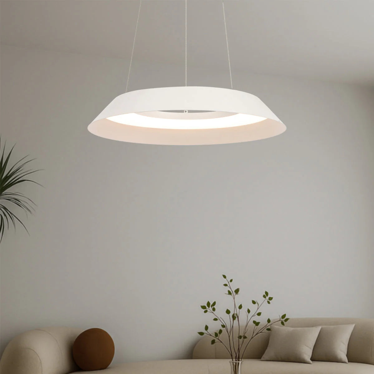 Telbix Hovin 43 Pendant mounted on modern ceiling