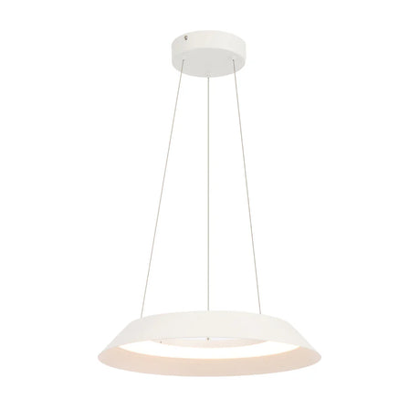 Telbix Hovin 43 Pendant in white sand-texture finish