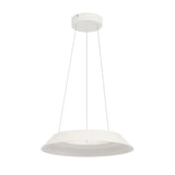 White telbix pendant white-finish light on a white background