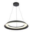 Telbix Hovin 58 Pendant in sleek black iron finish