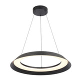 Telbix Hovin 58 Pendant in sleek black iron finish