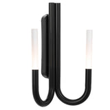Telbix Joshua 40 Wall Light in sleek black matte finish