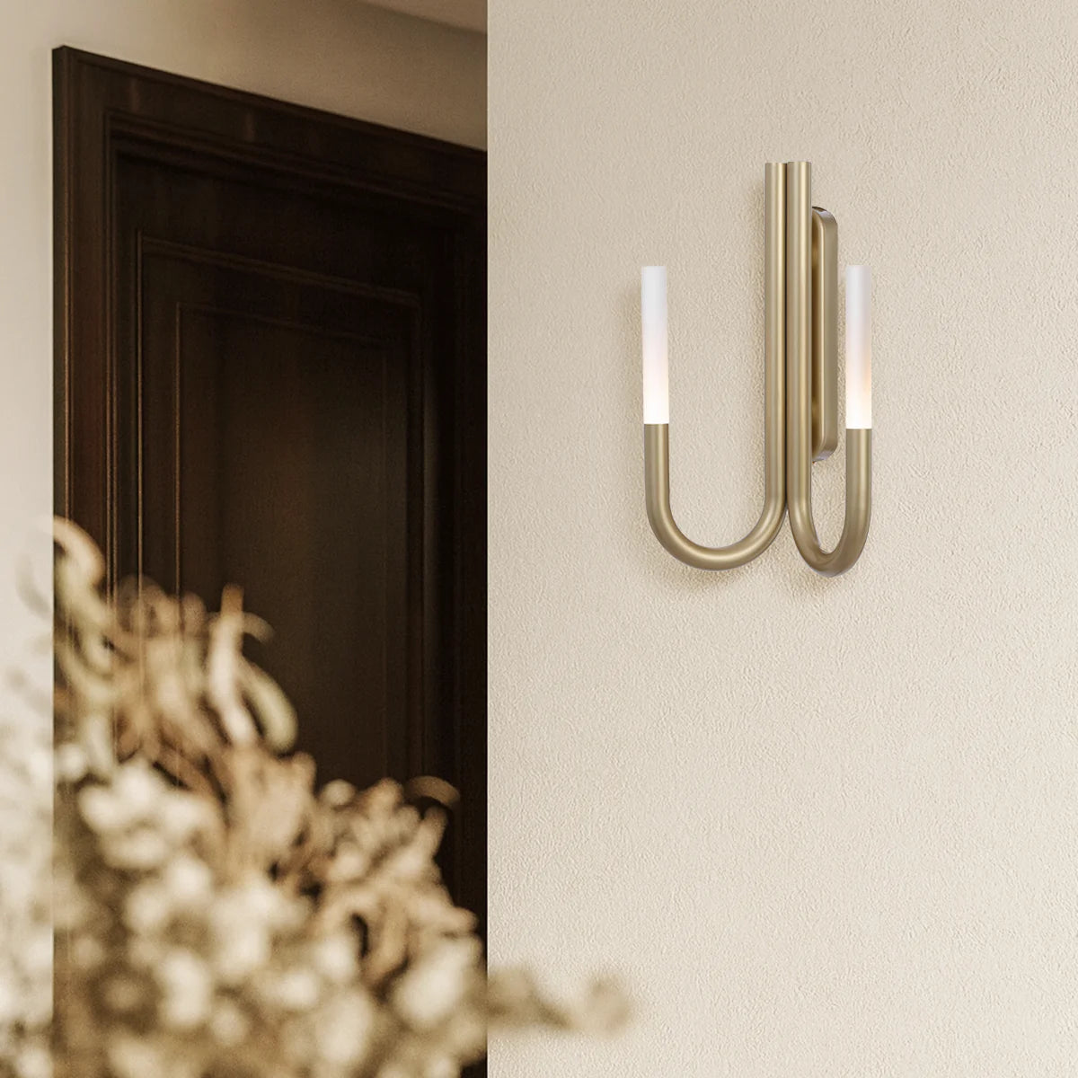 Telbix Joshua 40 Wall Light side profile highlighting curved lines