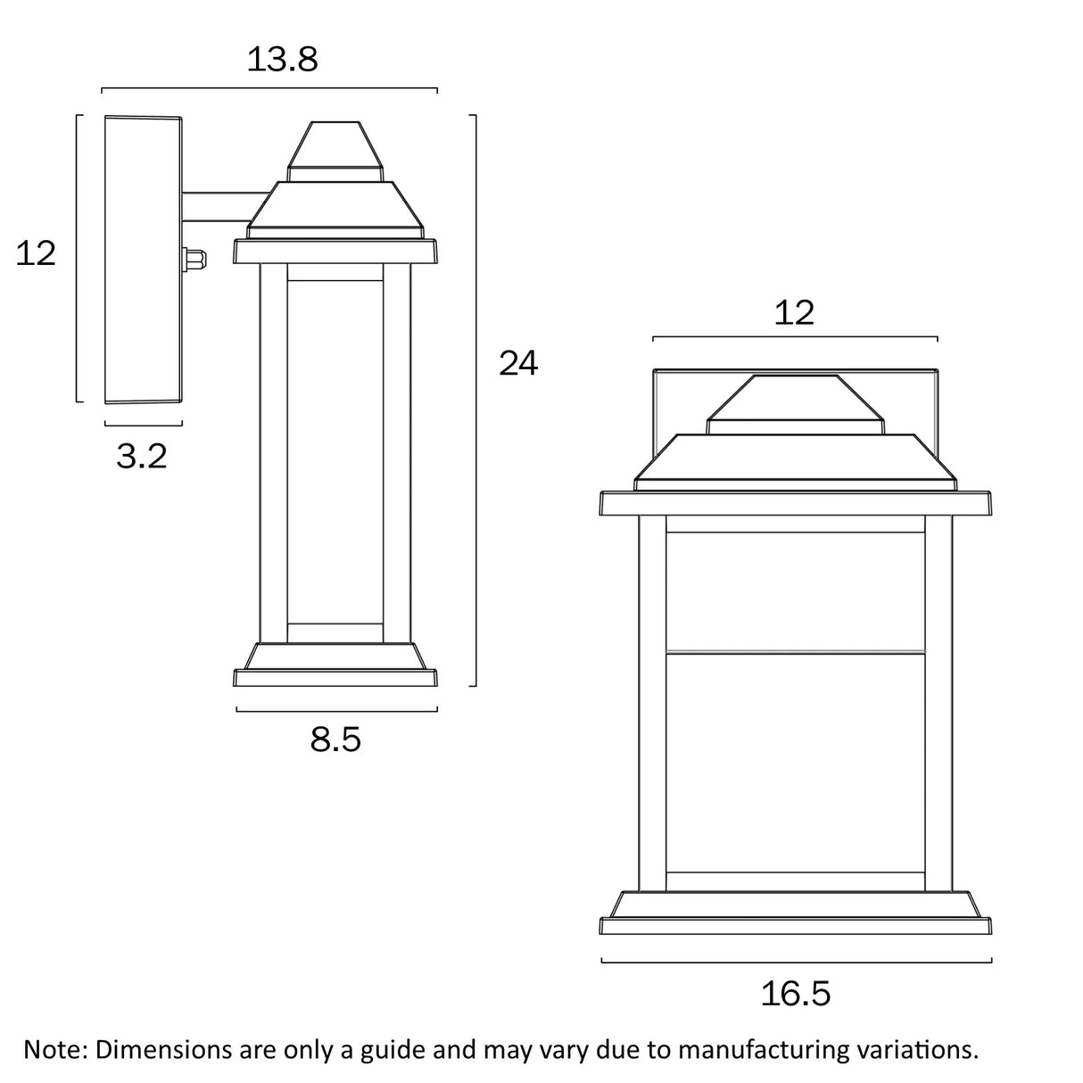 Telbix Jovaro 24 Exterior Wall Light