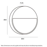 Telbix Musan Roud Step Wall Light