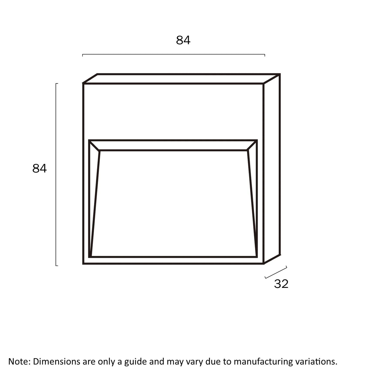 Telbix Musan Square Step Wall Light