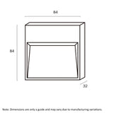 Telbix Musan Square Step Wall Light