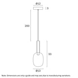 Telbix Obris 1 Light Pendant