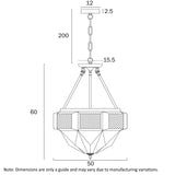 Telbix Overton Pendant CTC