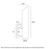 Telbix Penros 1 Light Exterior Wall Light