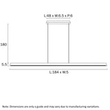 Technical drawing of a rectangular object with dimensions labeled