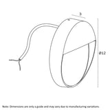 Telbix Terin Exterior Round Wall Light