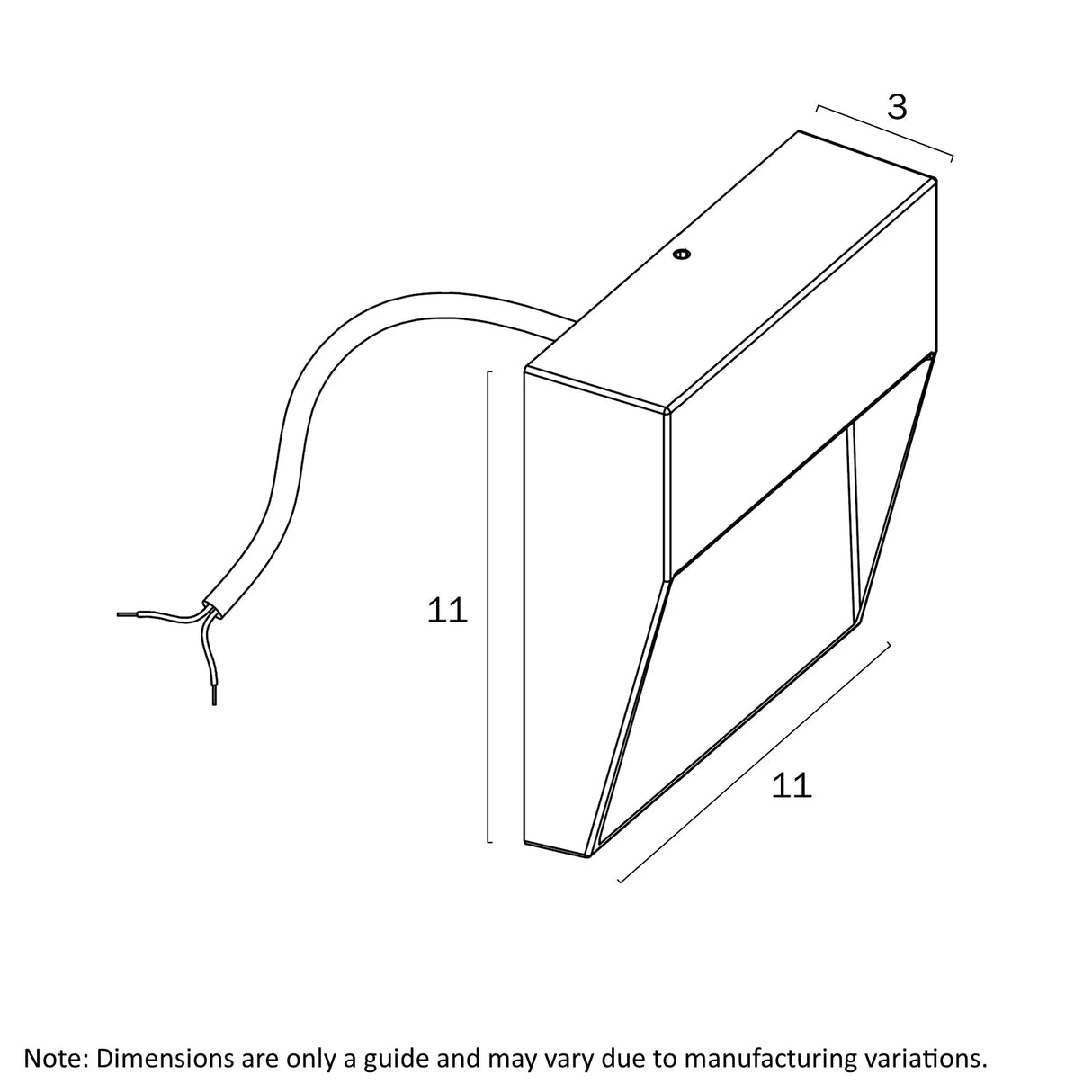 Telbix Terin Exterior Square Wall Light