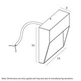 Telbix Terin Exterior Square Wall Light