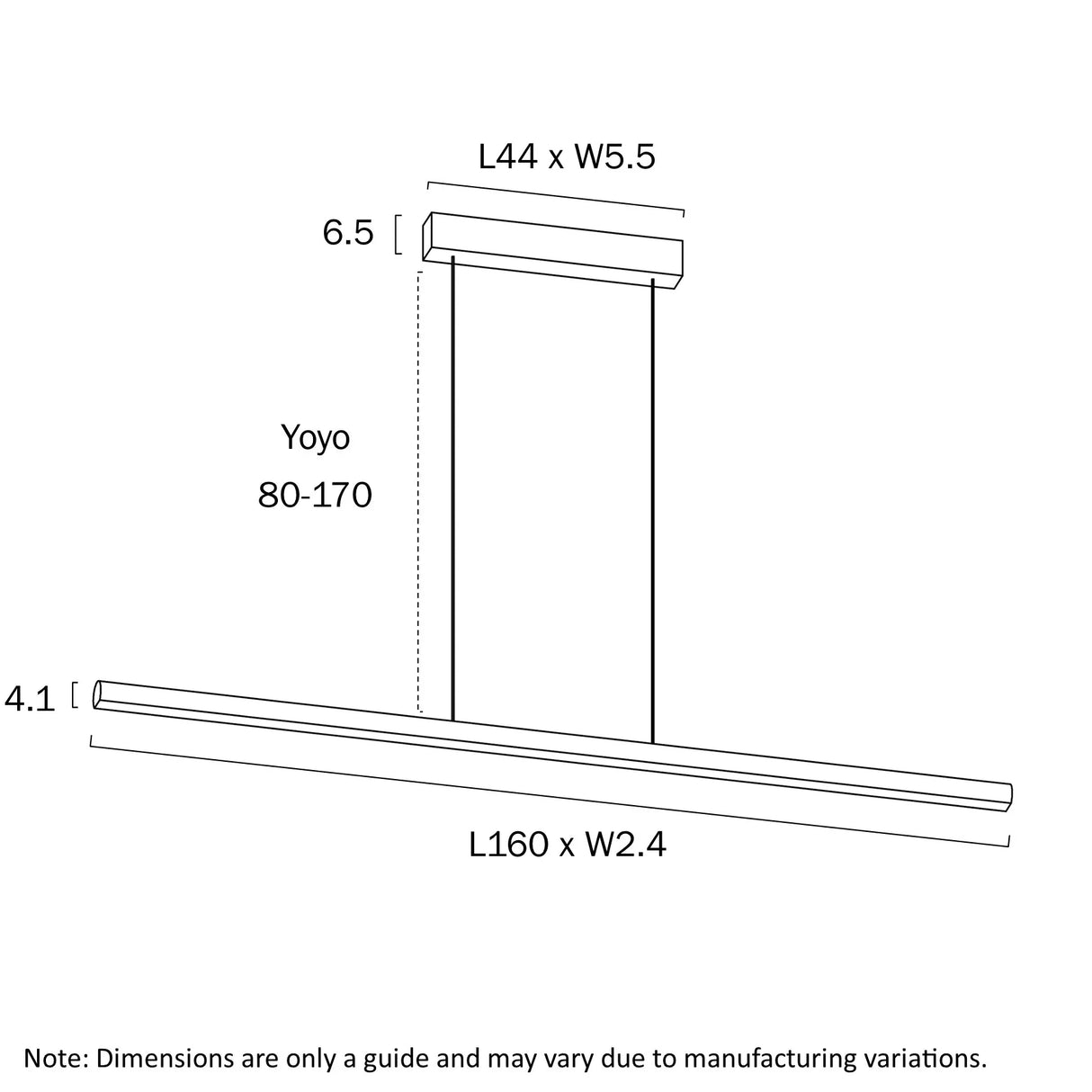 Telbix Torben 160 Linear Pendant