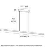 Telbix Torben 160 Linear Pendant