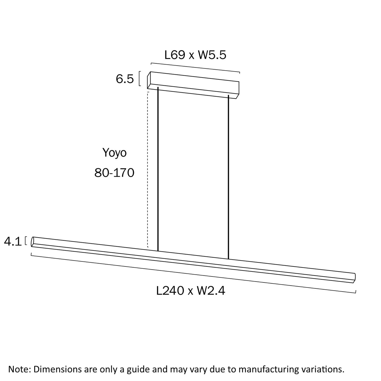 Telbix Torben 240 Linear Pendant