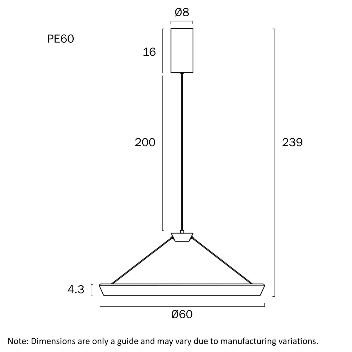 Telbix Vantel 60 Pendant