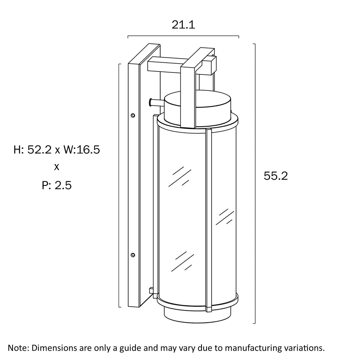 Telbix Vexor 55 Exterior Wall Light