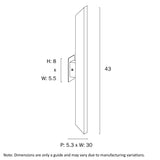 Telbix Vosetel 2 Light Exterior Wall Light