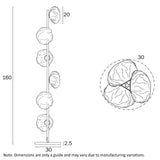 Telbix Zecca 6 Light Floor Lamp