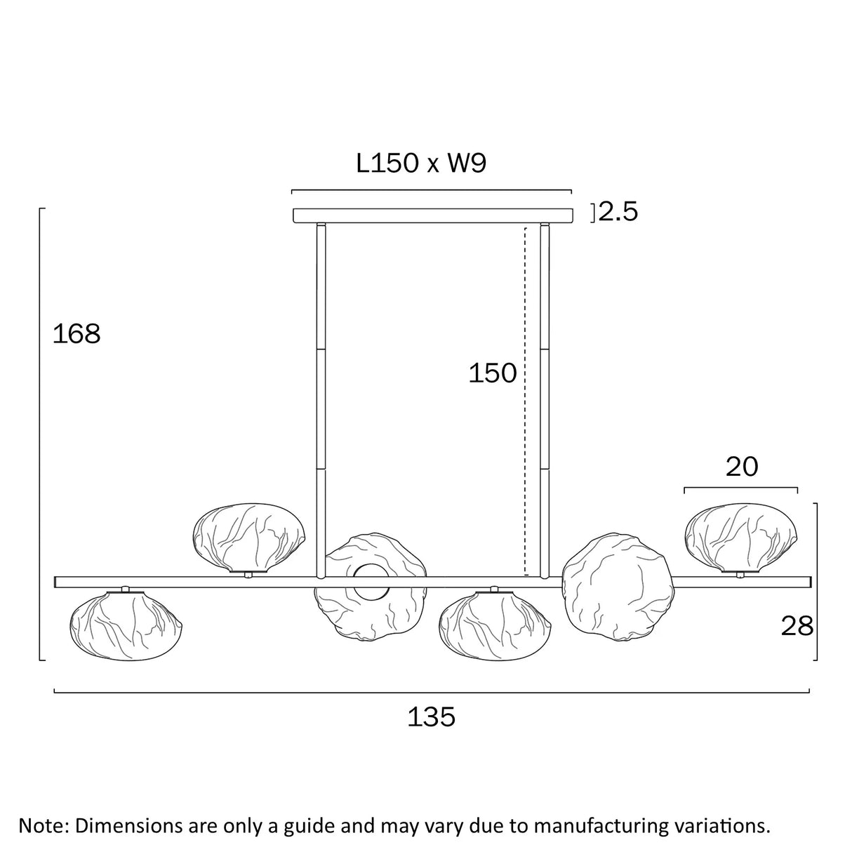 Telbix Zecca 6 Light Pendant