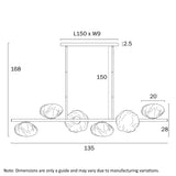 Telbix Zecca 6 Light Pendant