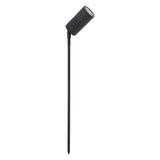 Domus Shadow 1 Light Adjustable 12V MR16 Garden Spike Light with a long pole on a white background