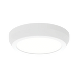 White Energy-saving Domus Glide LED fan light kit for ceiling fans on a white background