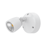 White Energy-efficient Domus Muro Eco 10 No-SR Trio LED fixture white background