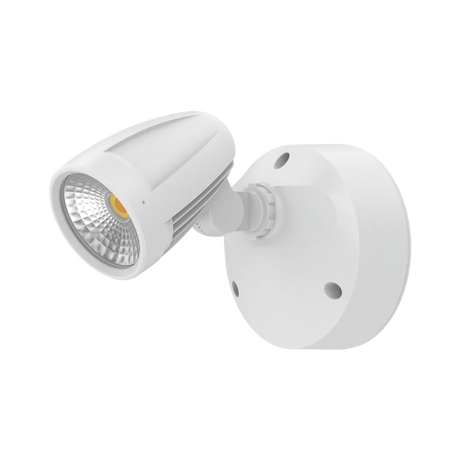 White Energy-efficient Domus Muro Max 16 No-Sensor Trio LED fixture on a white background