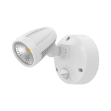 White Domus Muro-Max 16W LED security light with motion sensor on a white background