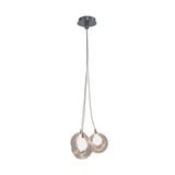 Replica BOCCI 28w 3 Clear Glass / 3 Grey Chrome by VM Lighting