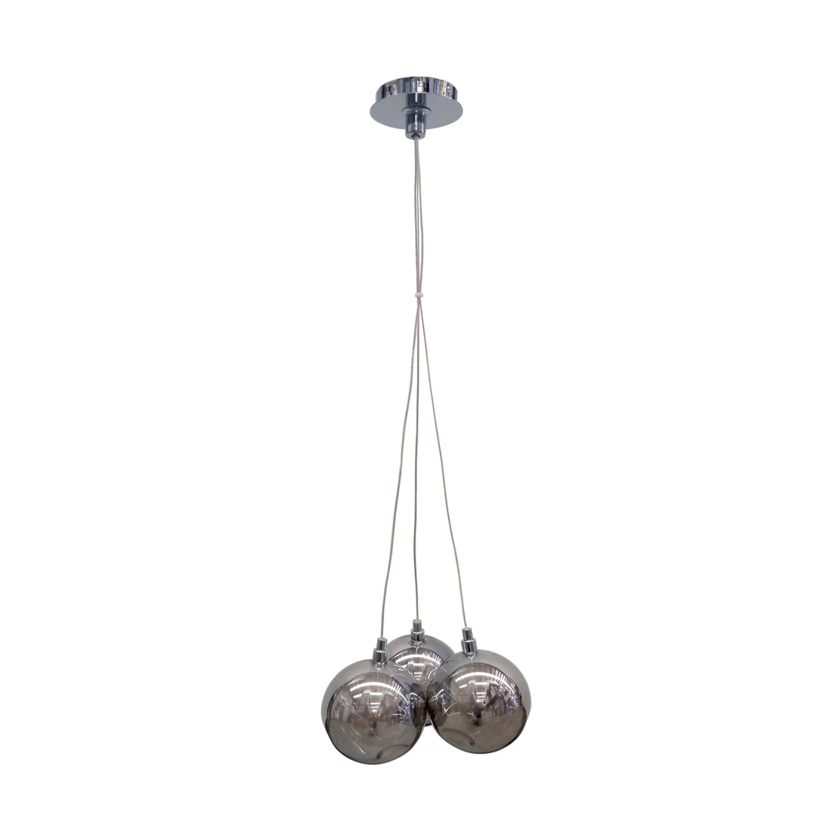 Replica BOCCI 28w 3 Clear Glass / 3 Grey Chrome by VM Lighting