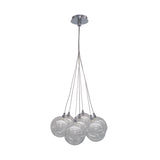 Replica BOCCI 28w 7 Clear Glass / 7 Grey Chrome by VM Lighting