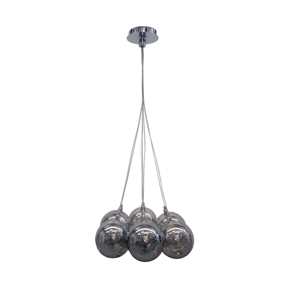 Replica BOCCI 28w 7 Clear Glass / 7 Grey Chrome by VM Lighting