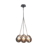 Replica BOCCI 28w 7 Clear Glass / 7 Grey Chrome by VM Lighting