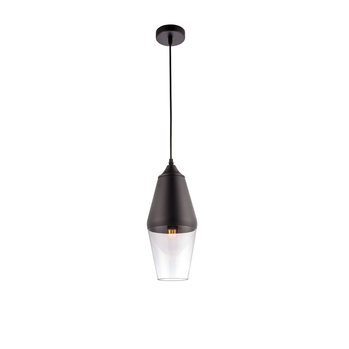 Lago Modern Vintage Glass Pendant by VM Lighting