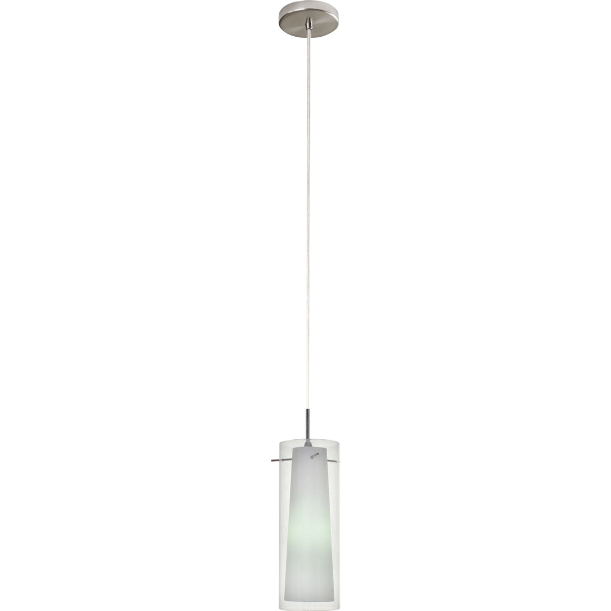 V&M Amore Glass 1 Light Clear Pendant