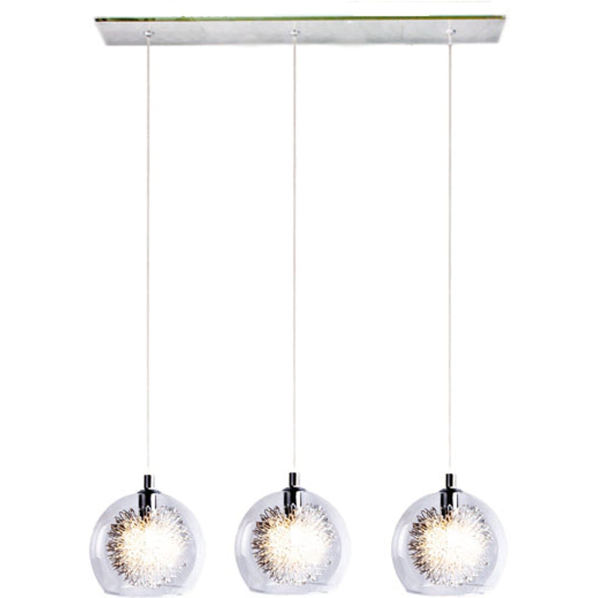 METEOR 3 Light Various Colours Bar Pendant by VM Lighting