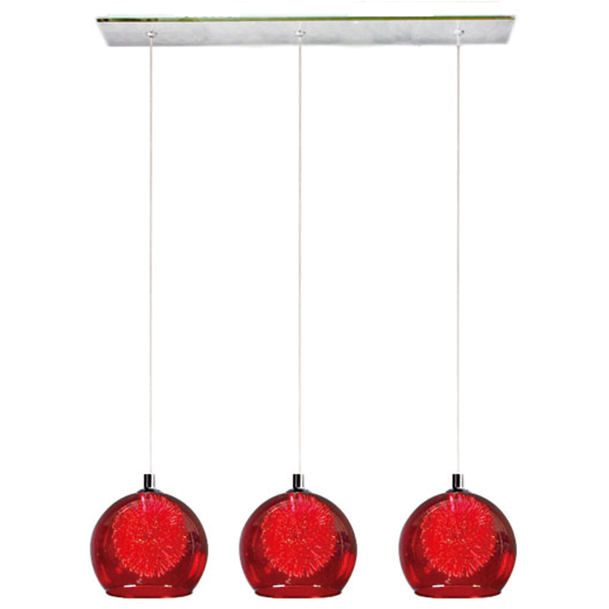 METEOR 3 Light Various Colours Bar Pendant by VM Lighting