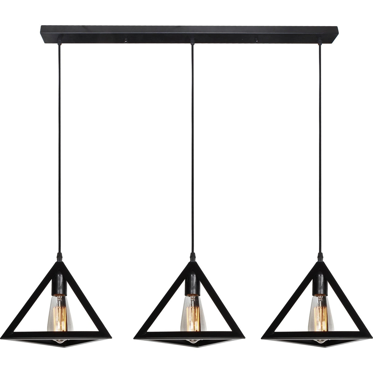 EQUATOR 3 Light Black Pendant by VM Lighting