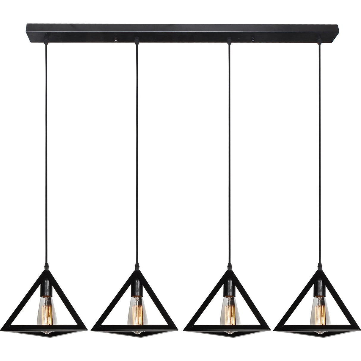 EQUATOR 4 Light Black Pendant by VM Lighting